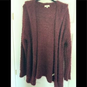 Mudd Fuzzy light open cardigan. Sz XL worn 2x